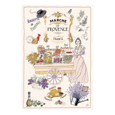 Paño de cocina Les Marches de Provence 48 X 72