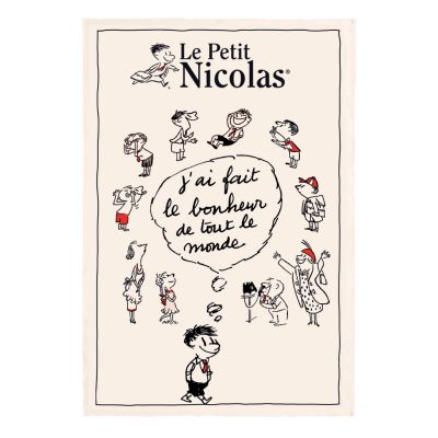 Paño de cocina Petit Nicolas Le Bonheur 48 X 72