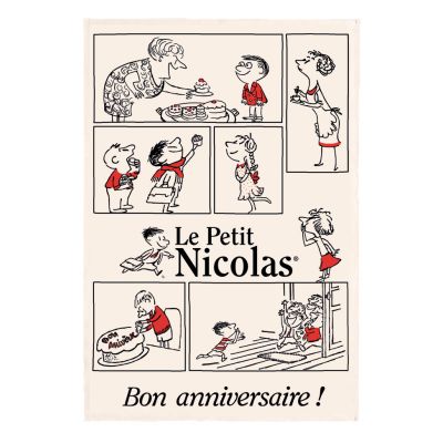 Paño de cocina Petit Nicolas The Birthday 48 X 72