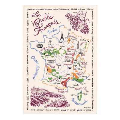 Torchon: El mapa del vino francés 72 X 48